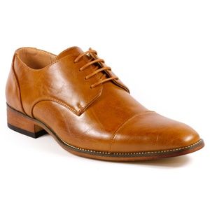 Men's Rusty Tan Cap Toe Lace Up Oxford Shoe